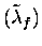 $\displaystyle (\tilde \lambda _f)$