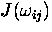$J(\omega_{ij})$