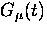 $G_{\mu}(t)$