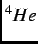 $ ^{4}He$