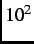 $ 10^{2}$