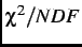 $ \chi^2/NDF$