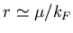 $T \lesssim T_0 = T_c / (k_F \xi_{BCS})$