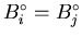 $B_{i}^{\circ} = B_{j}^{\circ}$