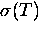 $\sigma(T)$